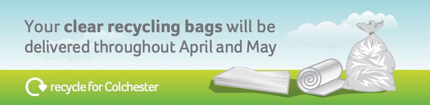 Your clear recycling bags will be delivered throughout April and May
